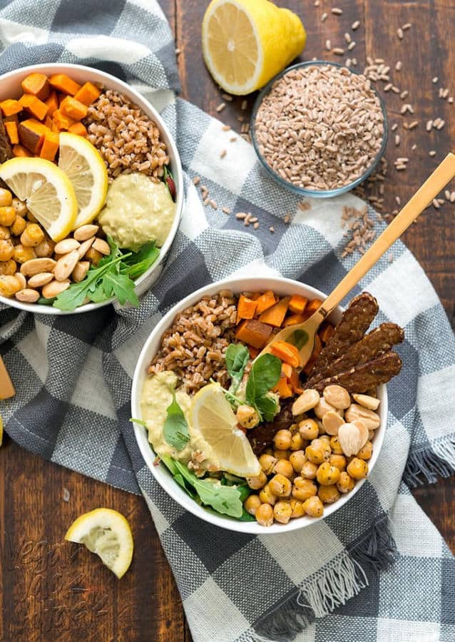 Fall Farro Protein Bowl