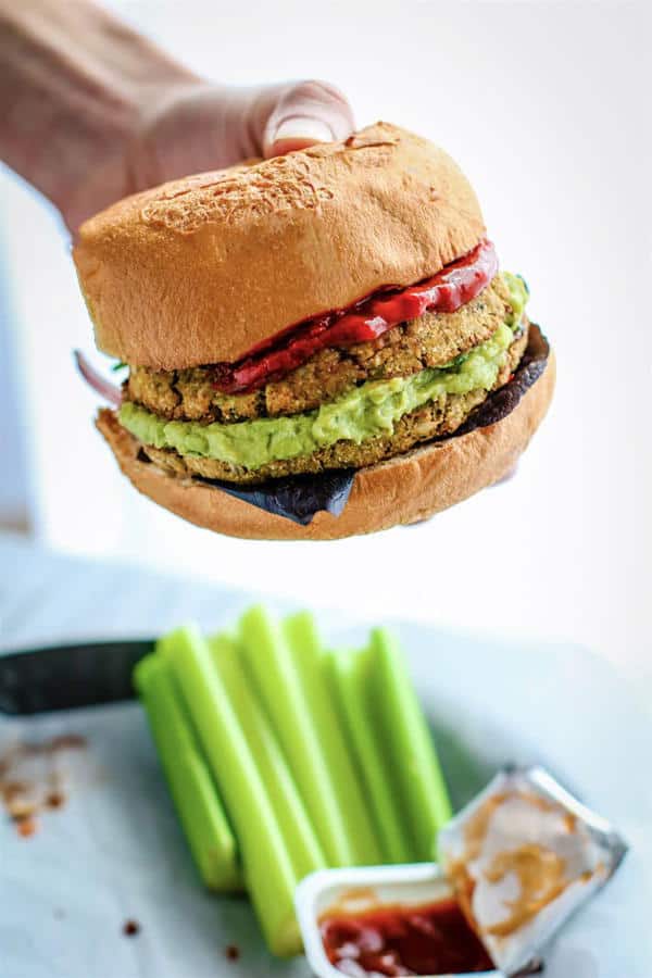 Freezer Friendly Homemade Vegan Veggie Burgers (Gluten-Free)