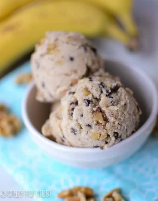 Healthy Banana Nut Chip Ice Cream