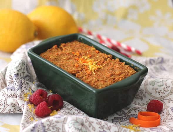 Healthy Microwaveable Carrot Cake Quinoa Flake Protein Loaf