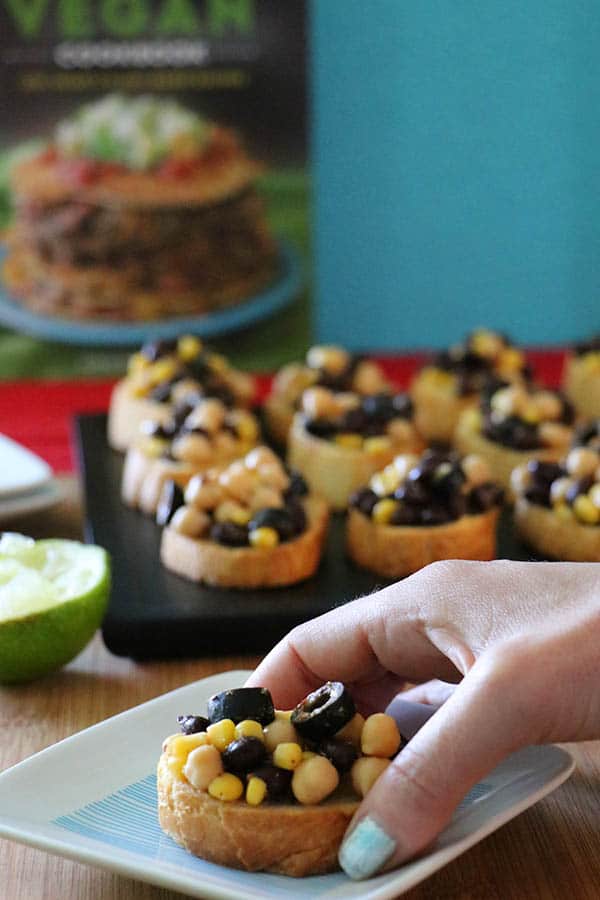 High-Protein Chickpea Crostini