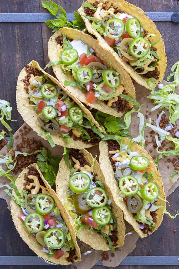 High-Protein Tacos with Vegan Taco Meat