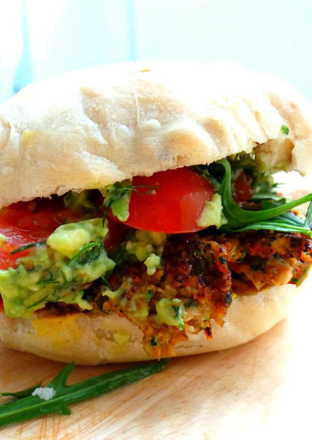 Mushroom Burgers with Garlic, Onion, Cilantro and Parsley