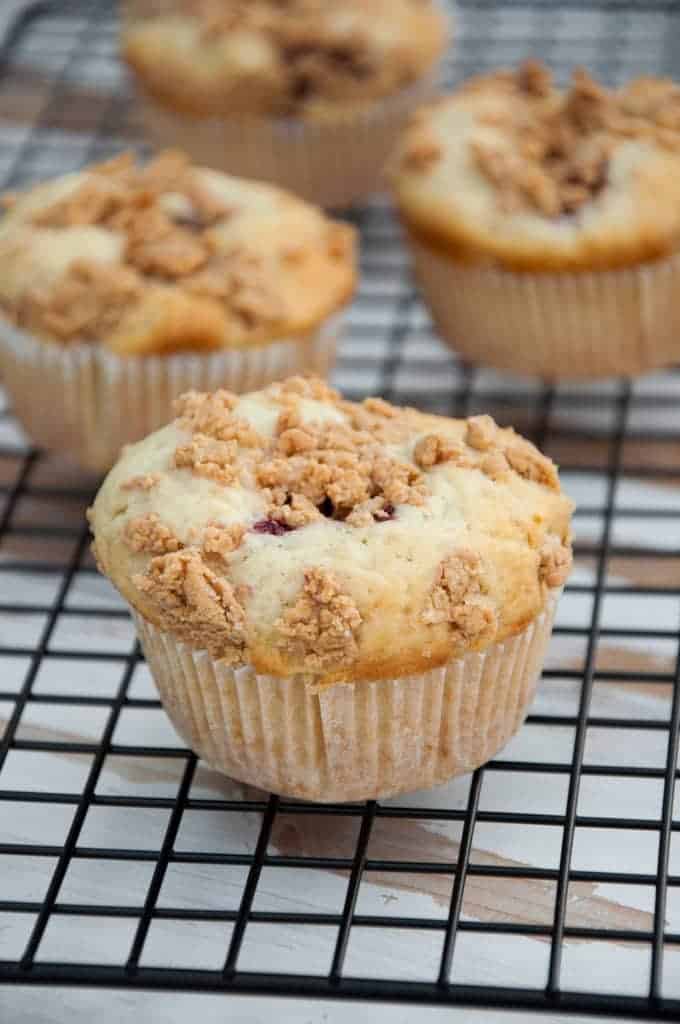 PBJ Muffins with Peanut Butter Streusel