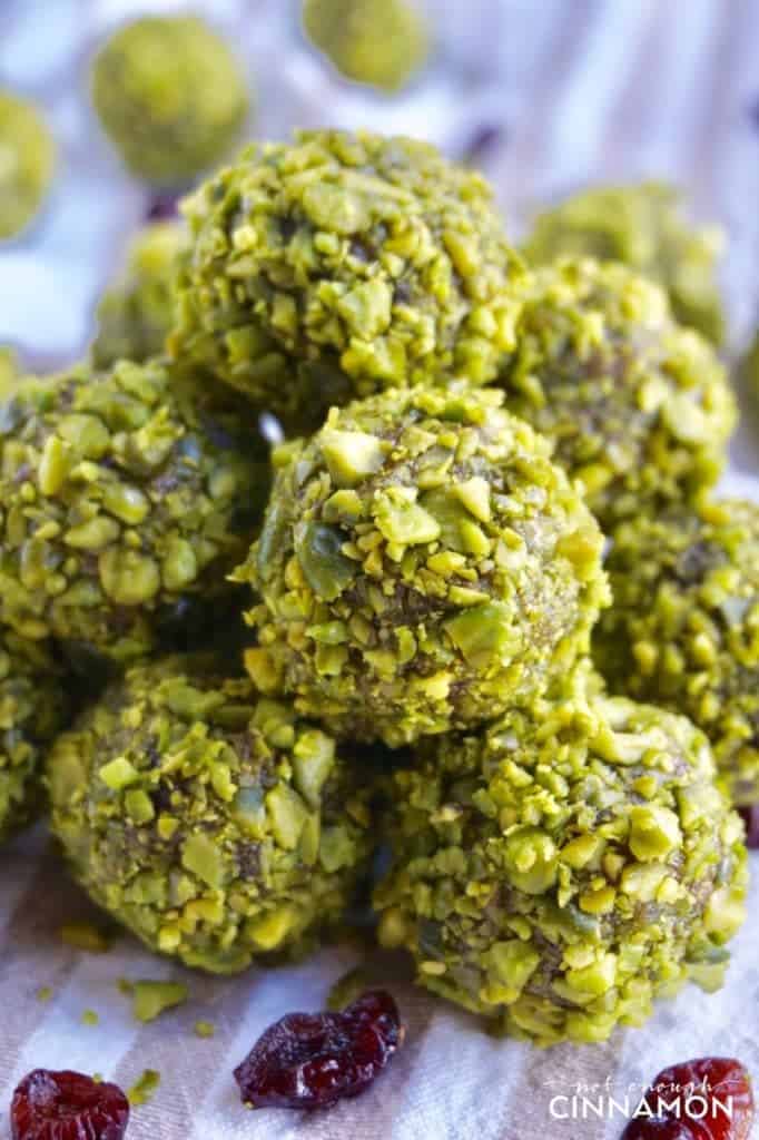 Pistachio and Cranberry Energy Bites (Gluten-Free)