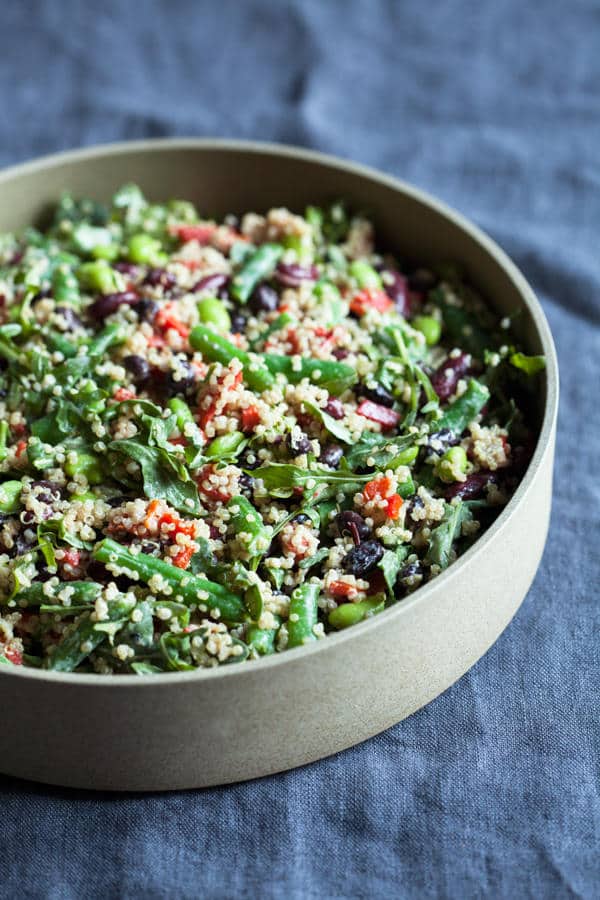 Protein-Packed Black and Kidney Bean Quinoa Salad
