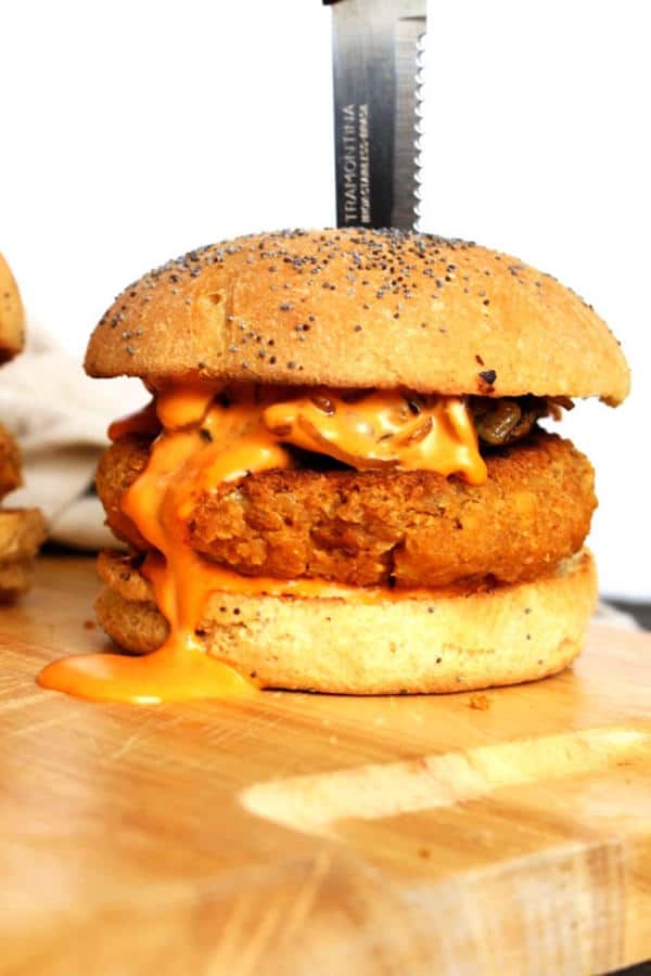 Protein Packed Red Lentil Burger