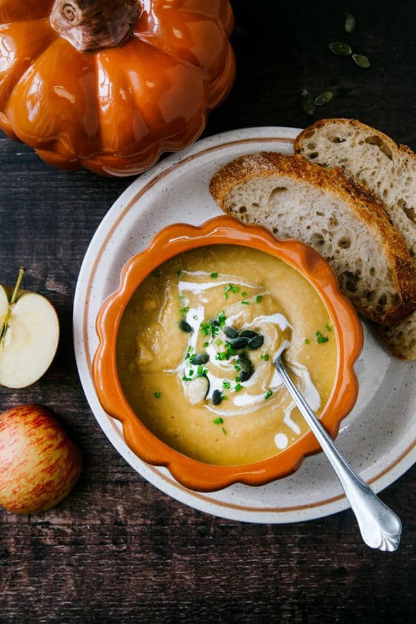 Pumpkin, Apple & Ginger Soup