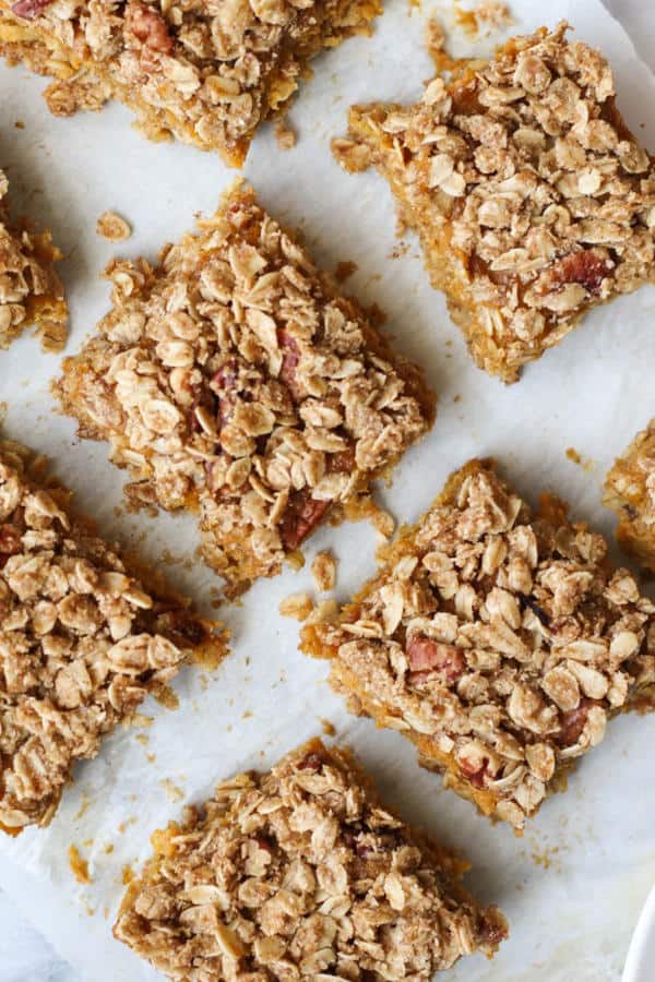 Pumpkin Oatmeal Streusel Bars