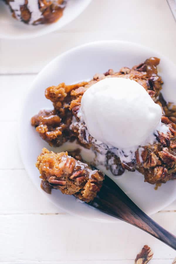 Pumpkin Pecan Cobbler