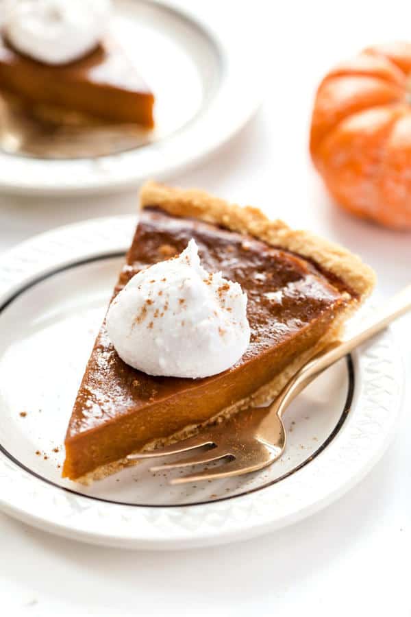 Pumpkin Pie with Almond Flour Pie Crust