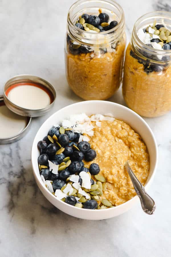 Pumpkin Spice Latte Overnight Oats