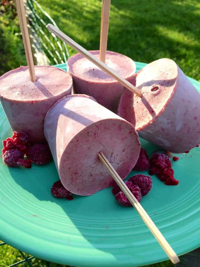 Raspberry Coconut Fudgesicles