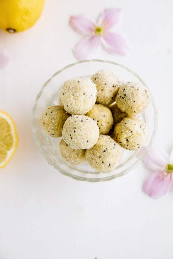 Raw Lemon Poppy Seed Mini Muffins (Gluten-Free)