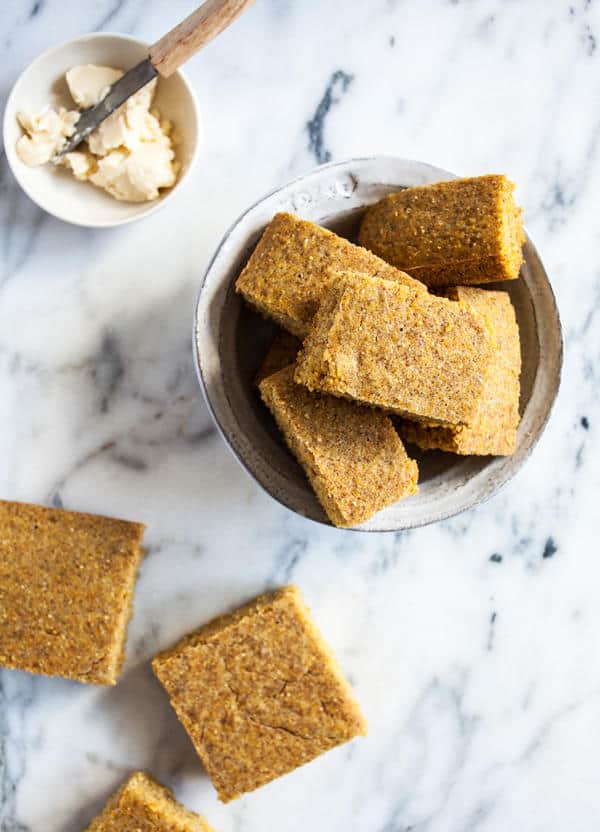 Simple, Whole Grain Vegan Cornbread