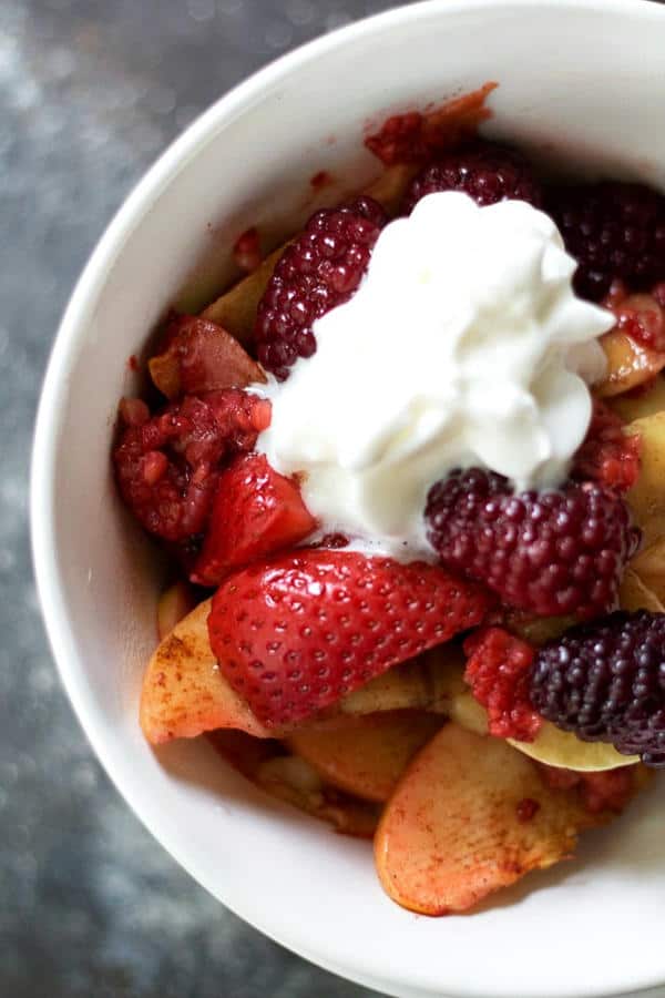 Super Easy, Healthy Baked Fruit Dessert (Gluten-Free)