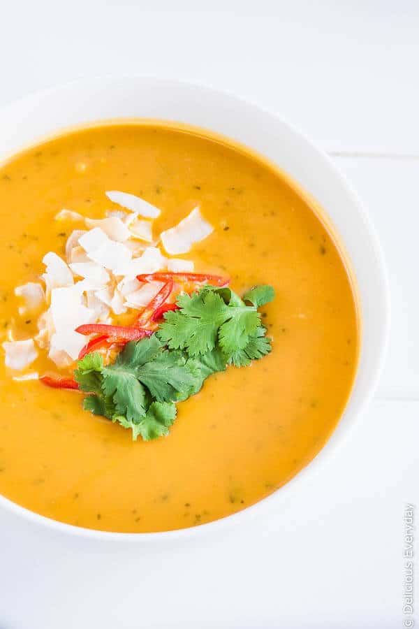 Thai Pumpkin Soup with Coconut Milk