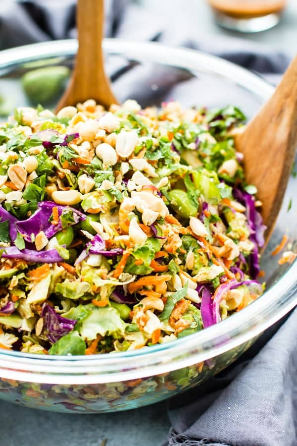 Thai-Style Shredded Brussels Sprouts Salad