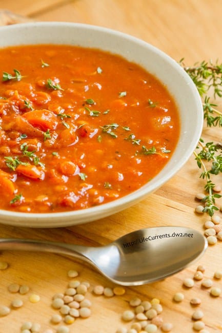 Tomato Lentil Soup