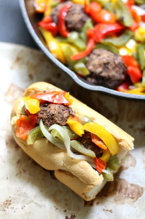 Vegan Boardwalk Italian Sausage & Peppers Sandwiches