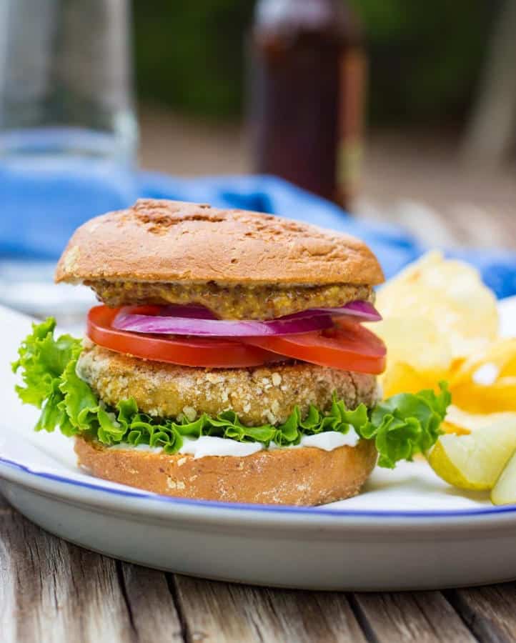 Vegan “Chicken” Patty Sandwiches (Gluten-Free)
