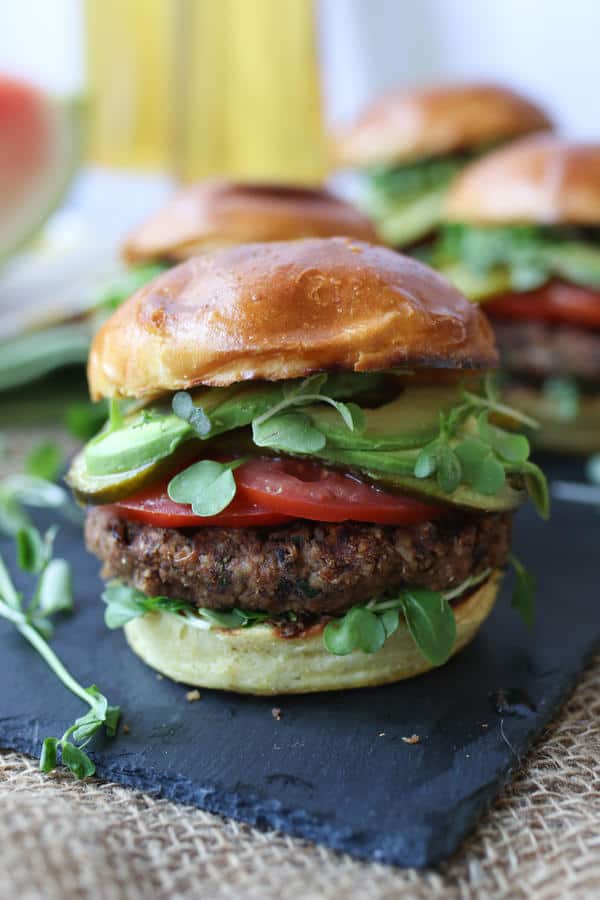 Walnut Quinoa Burgers (Gluten-Free)