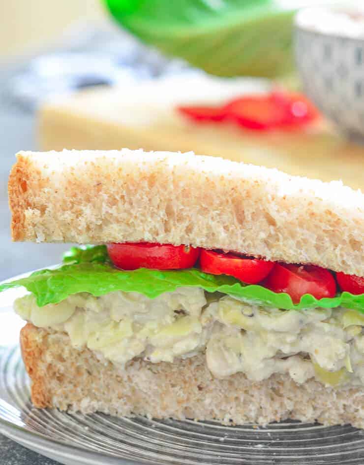 White Bean and Artichoke Sandwich Filling (Gluten-Free)