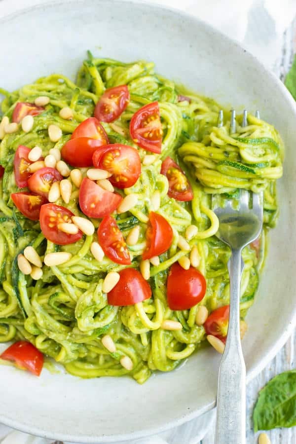 Zucchini Noodles with Pesto