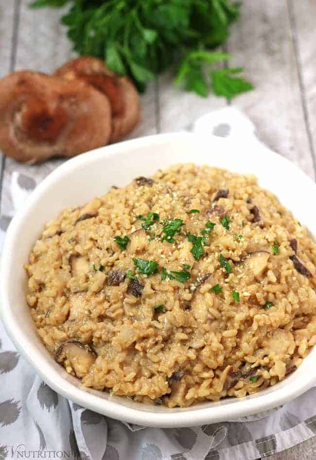 10-Minute Easy Mushroom Risotto