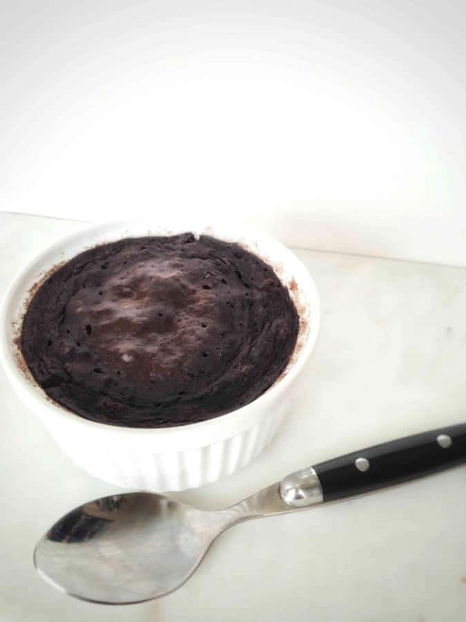 2-Minute Chocolate Banana Mug Cake