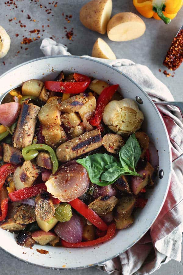 30-Minute Italian Sausage, Peppers and Potatoes