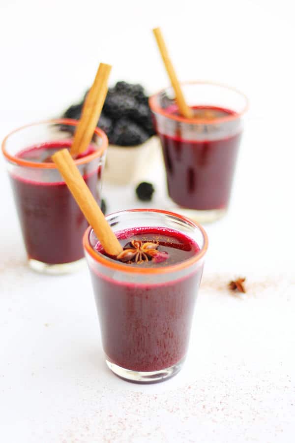 30-Minute Mulled Blackberry Cider