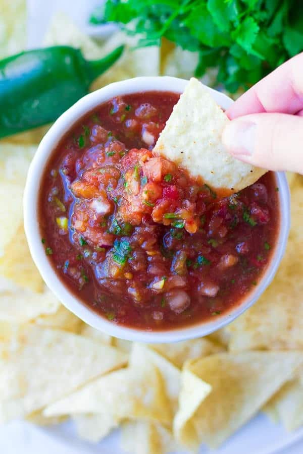 5-Minute Restaurant Style Salsa Recipe