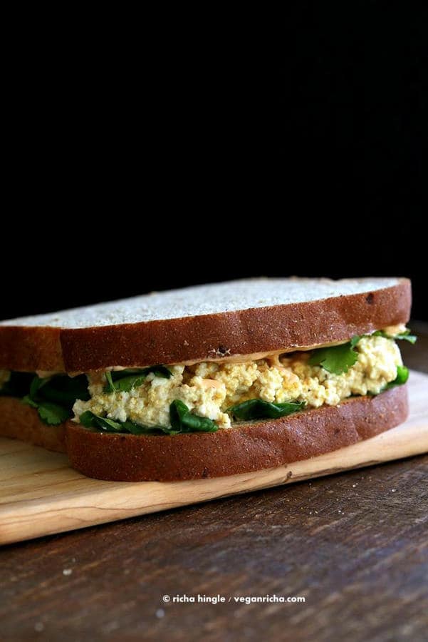 5-Minute Tofu Egg Salad Sandwich Recipe