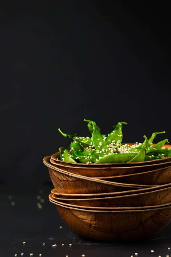 8-Minute Asian Peas Stir-Fry with Sesame Seeds