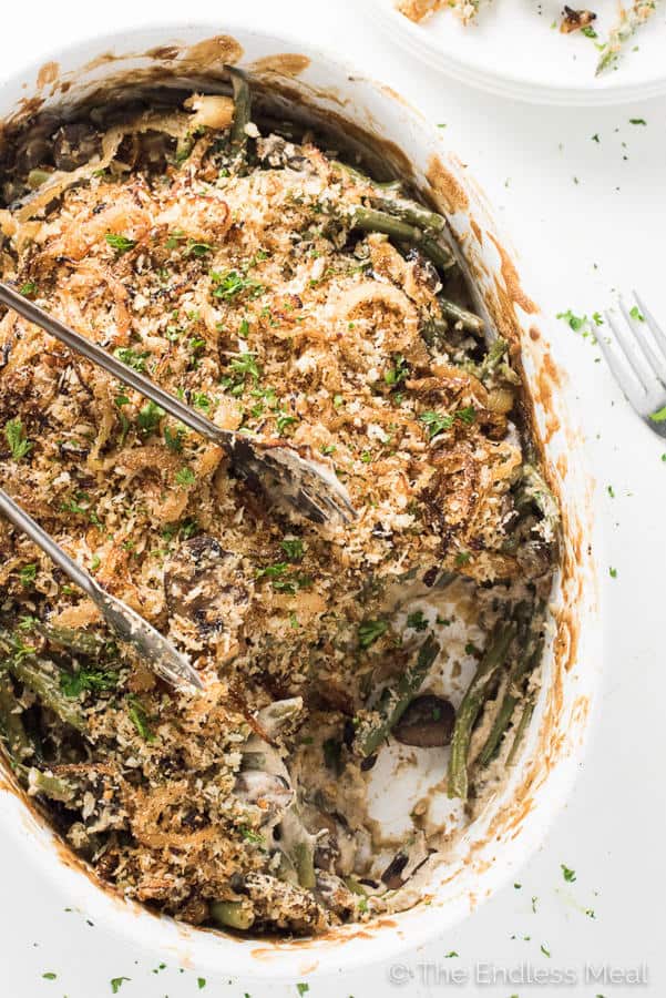 Healthy Green Bean Casserole