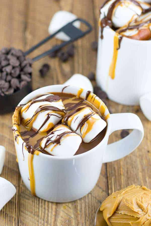 Peanut Butter Hot Chocolate (Gluten-Free)