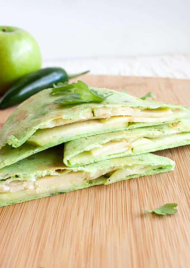 Apple and Jalapeño Havarti Quesadilla (Gluten-Free)