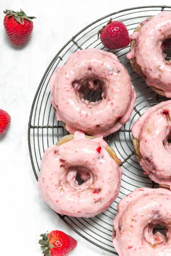 Baked Strawberry Donuts (Gluten-Free)