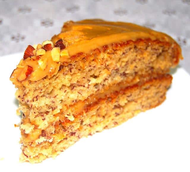 Banana Cake With Peanut Butter Frosting