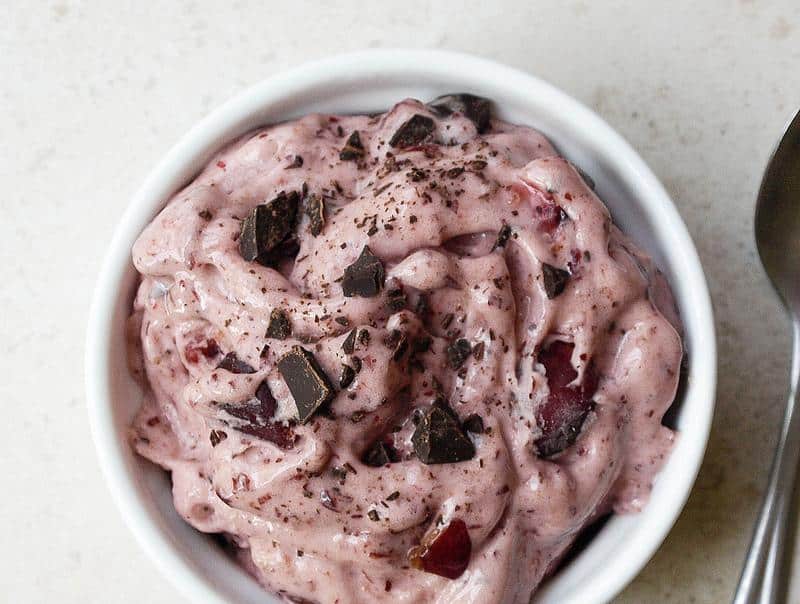 Banana Cherry Garcia Soft Serve