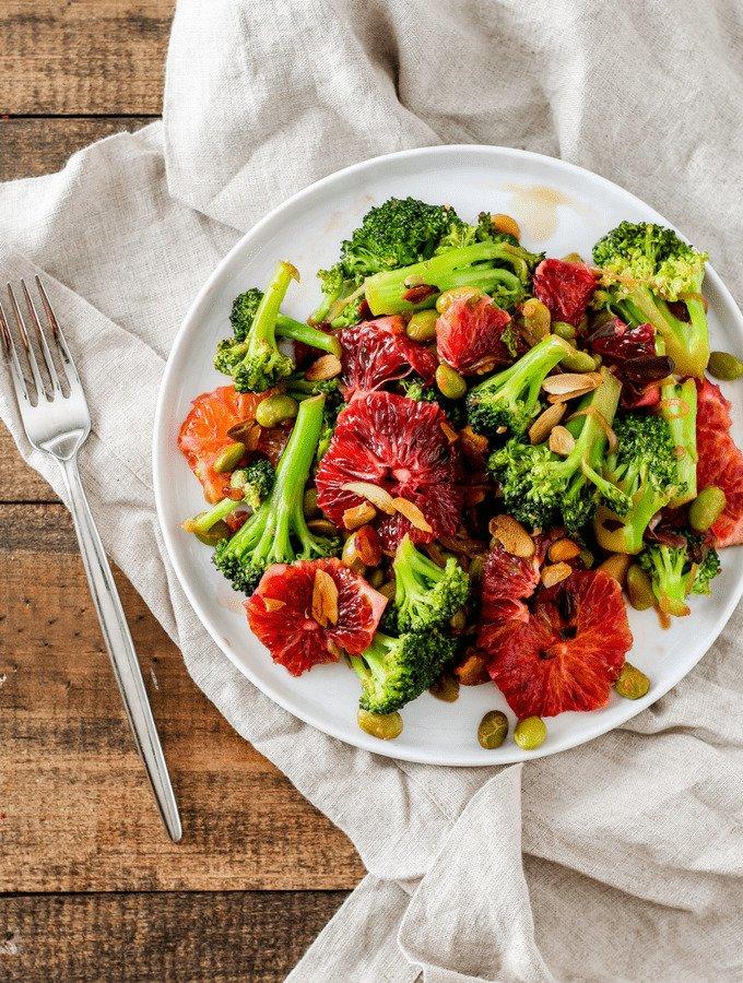 Blood Orange Broccoli Stir-Fry