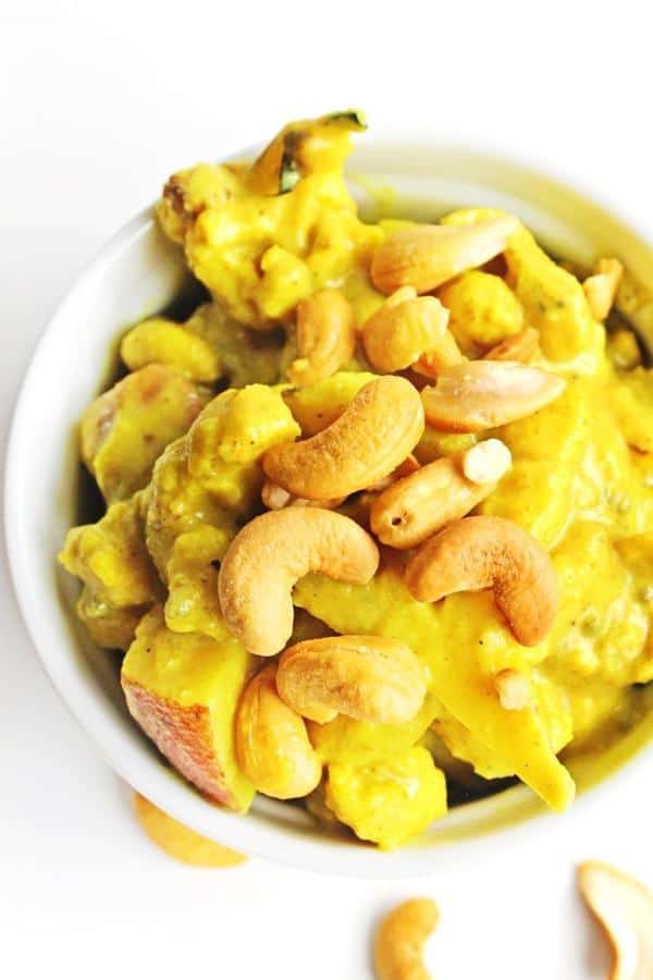 Cauliflower Curry with Potatoes and Cashews