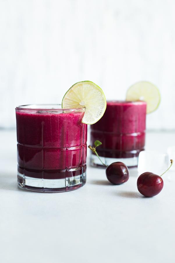 Cherry Lime Red Beet Smoothie