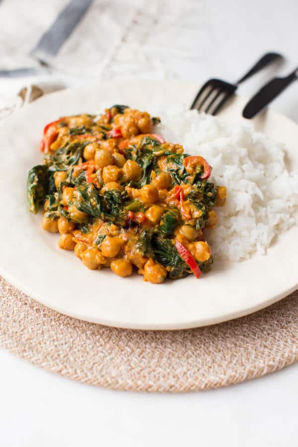 Chickpea Spinach Curry