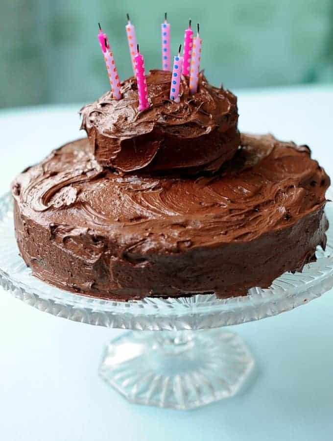 Chocolate Cake with Nutella Frosting