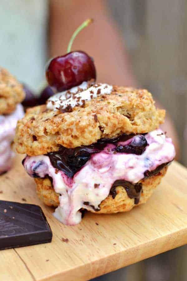 Chocolate Cherry Shortcakes