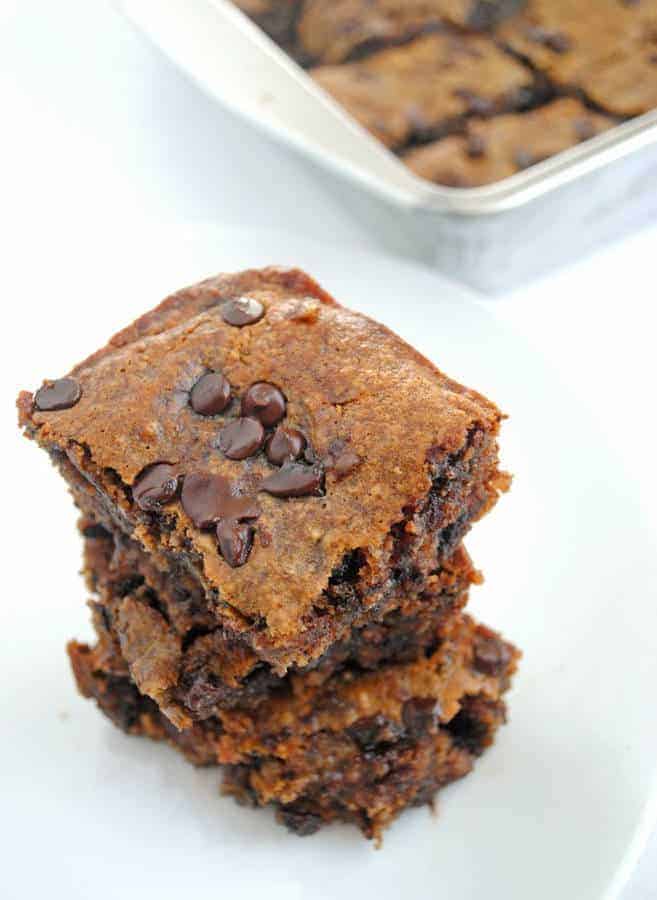 Chocolate Chip Almond Butter Bars (Gluten-Free)