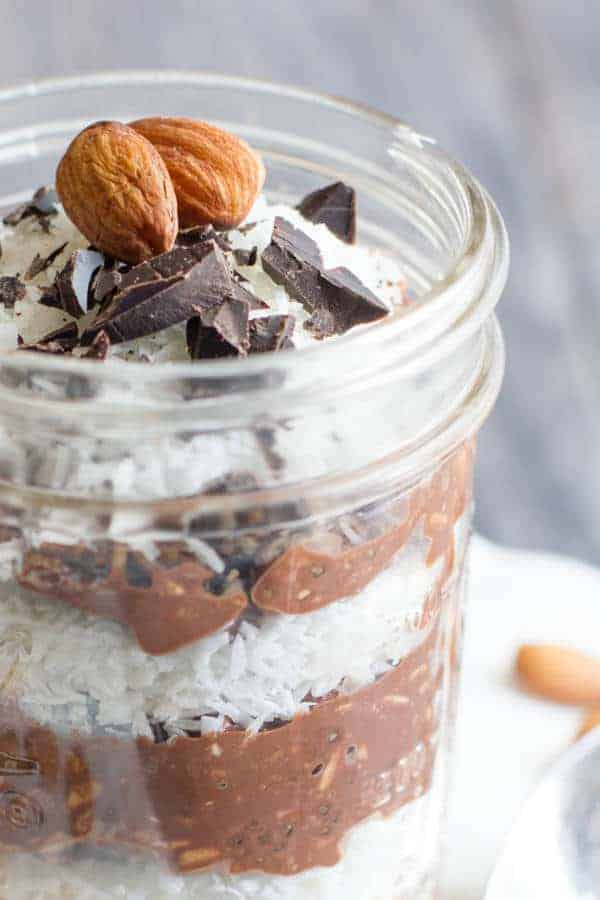 Chocolate Coconut Overnight Oats