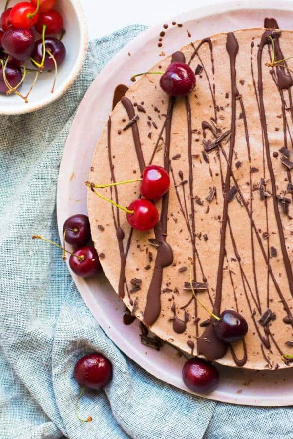 Chocolate Covered Cherry Ice Cream Tart (Gluten-Free)
